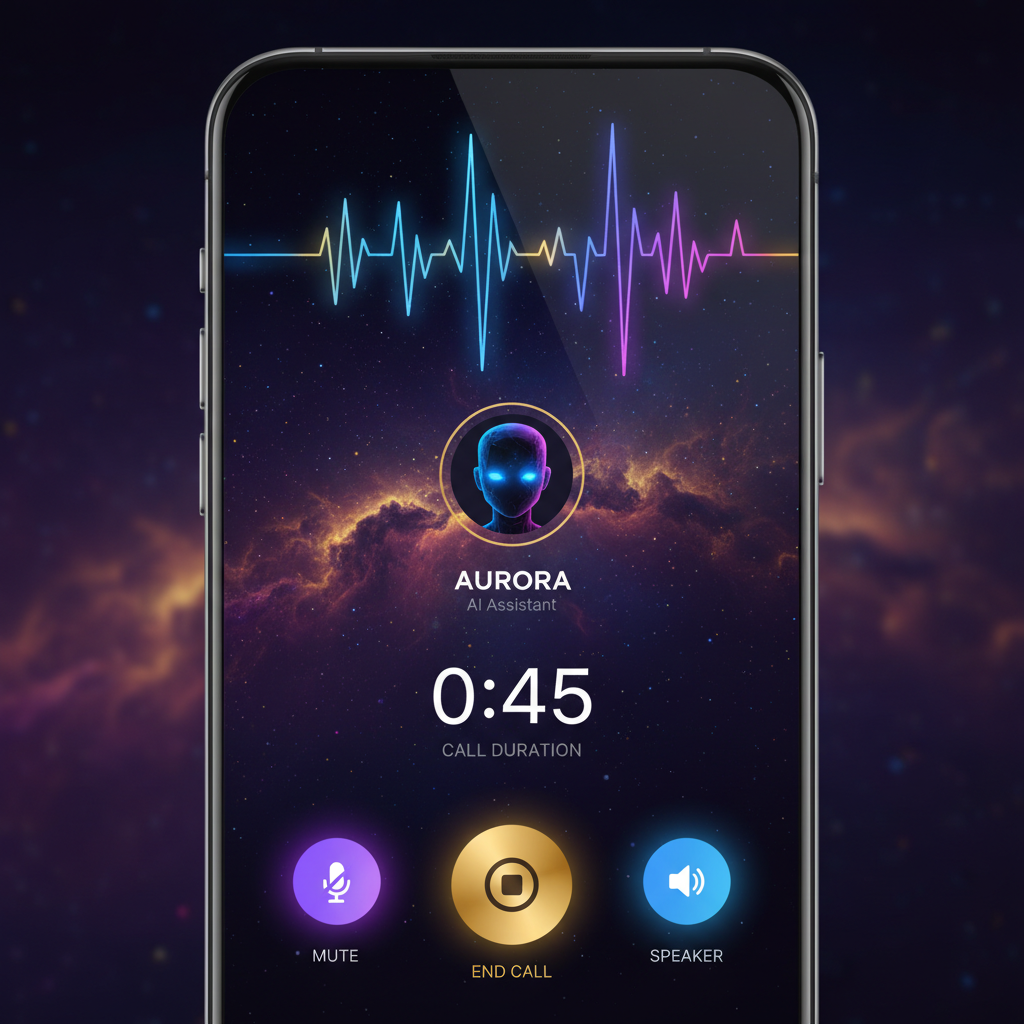 AI Voice Agents dashboard interface showing live performance metrics